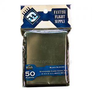 FFG Solid-Colored Card Game Sleeves (Black)