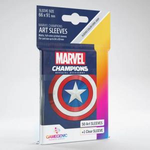 Gamegenic : Sleeves : Marvel Champions Art Sleeves - Captain America